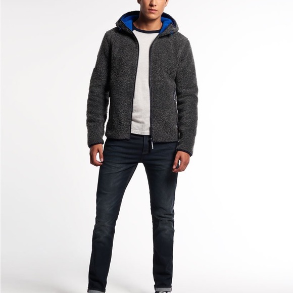 Super dry Racer Fleece Zip Hoodie size M - Picture 10 of 14